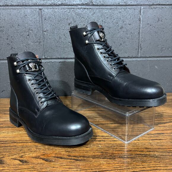 Marc Buchanan Pelle Pelle black leather combat boots Men’s 11 Made in Italy main image 11